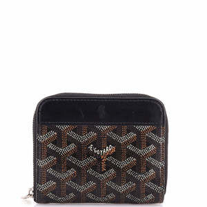 Goyard Compact Zip Wallet Coated Canvas